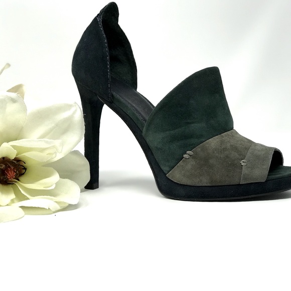 🚨FINAL🚨7 FOR ALL MANKIND Green Suede Heels - Picture 3 of 8